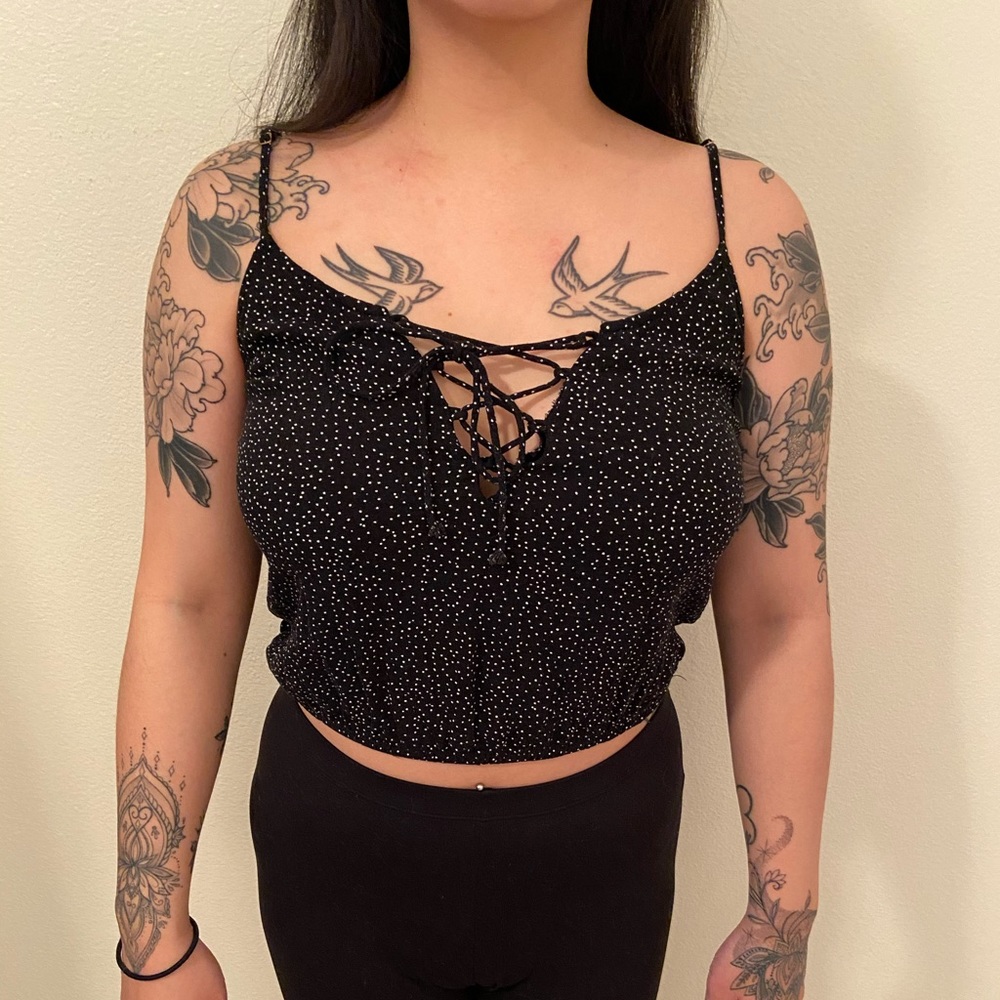 kendall & kylie tie-up tank top